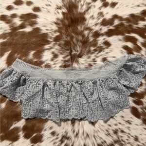Gray Lace Off-Shoulder bralette